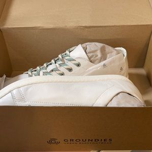 Groundies Earth Women, barefoot sneakers, size 41 (EU), white leather